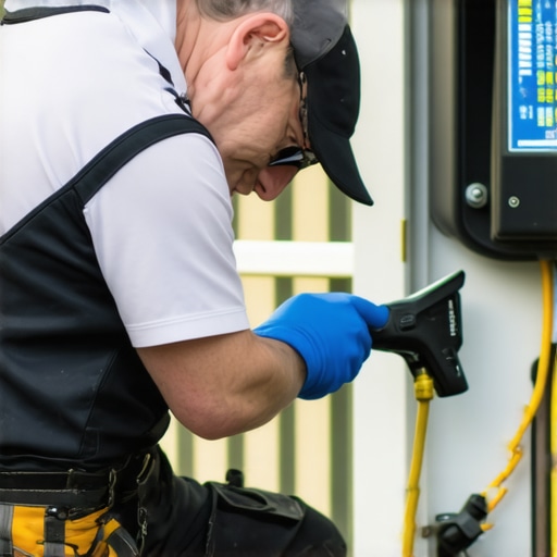 Electrician ensuring proper grounding connections for safe EV charger installation