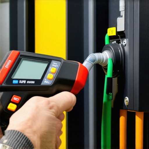 Tools for Reliable EV Charger Maintenance Technician inspecting EV charger with multimeter and thermal camera