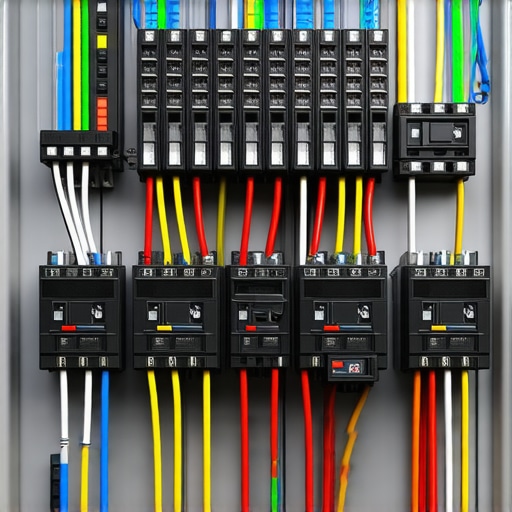 The Complexity of Advanced Electrical Panels for EV Charging An intricate electrical panel with multiple wires and breakers, illustrating the technical nuances of EV system upgrades.