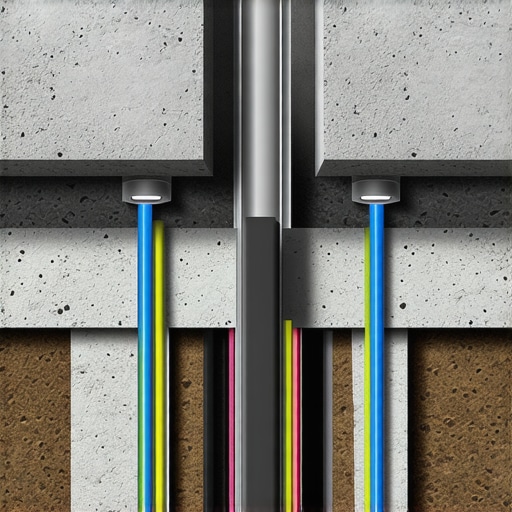 Cross-section diagram of a deep concrete foundation for an EV charger pedestal in winter conditions.