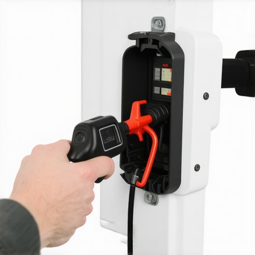Checking electrical panel breaker temperature with infrared thermometer