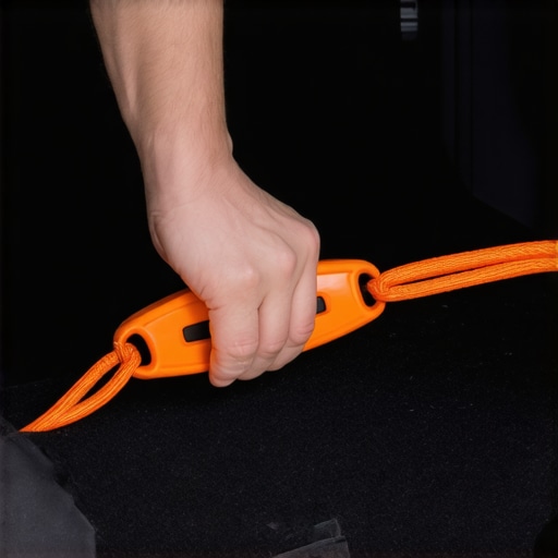 EV Emergency Release Cable Manually releasing a stuck EV charging cable using the emergency pull loop inside the trunk