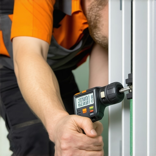 A digital torque wrench tightening an electrical connection to prevent heat buildup