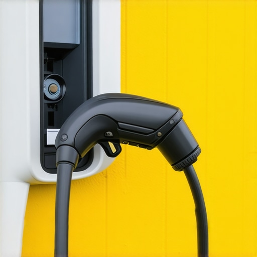 Close-up of a weather-sealed hardwired EV charger connection for improved safety.