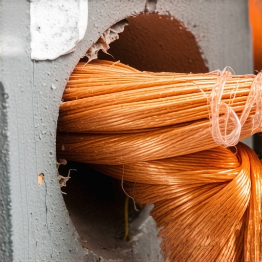 Close-up of 6 AWG copper wire in conduit for Level 2 EV charging