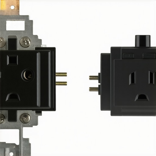 Comparison of a heavy-duty industrial outlet versus a cheap residential outlet for EV charging safety.