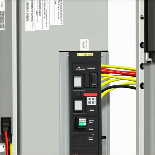 Close-up of a properly installed circuit breaker for an EV charging station in a home electrical panel.