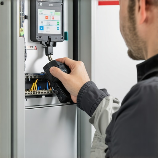 Close up of an electrician torquing EV charger connections to prevent overheating