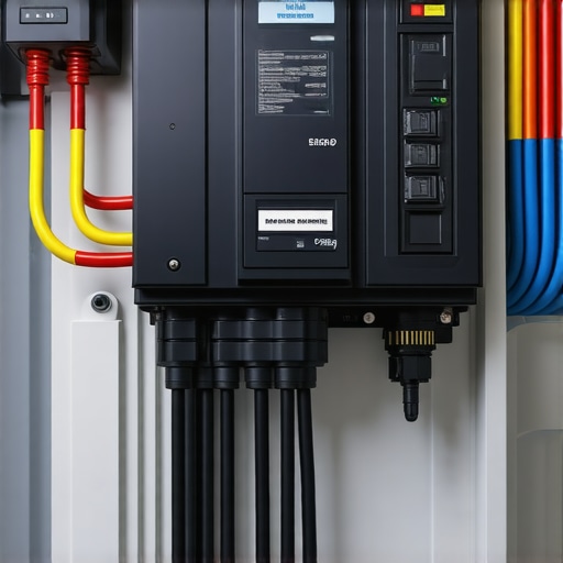 Close-up of an electrical panel with a dedicated EV charger circuit breaker.