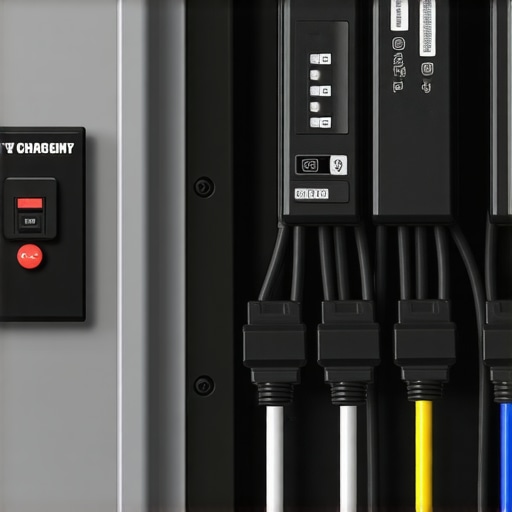 A close-up of a professionally installed dedicated circuit breaker for an electric vehicle charging station in a home panel.