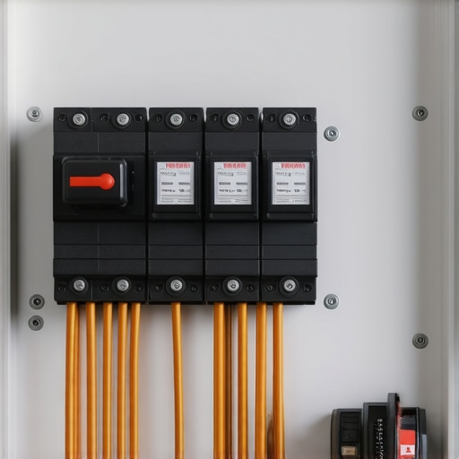 A properly organized and code-compliant electrical panel designed for high-load electric vehicle charging.
