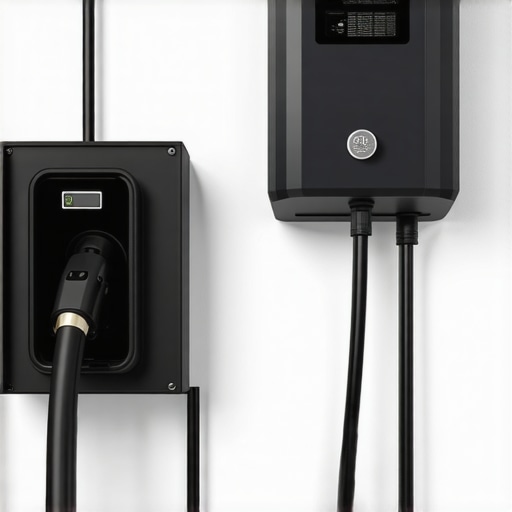 A hardwired EV charging station and a labeled electrical panel showing code-compliant installation.