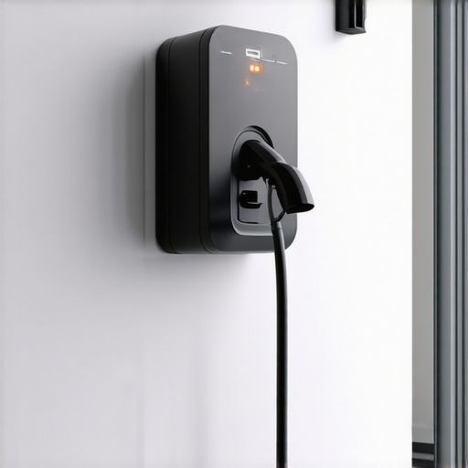A hardwired Level 2 EV charging station installed with clean conduit for maximum safety.