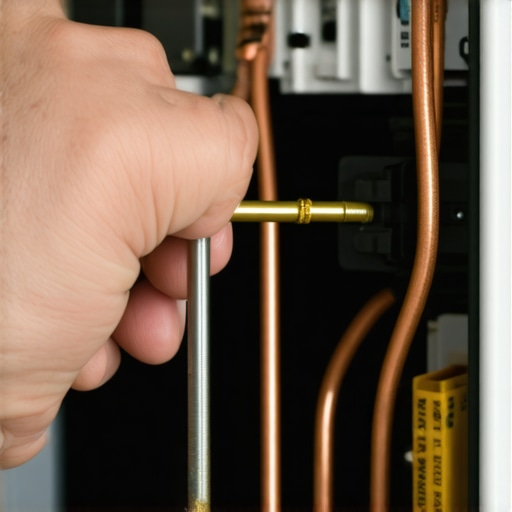 Tightening electrical terminal lugs with a calibrated torque tool for EV charger safety.