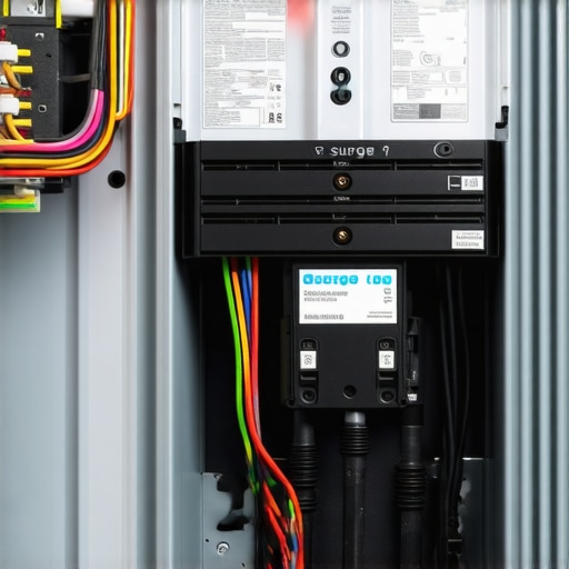 Surge protective device installed in an electrical panel for EV charger safety