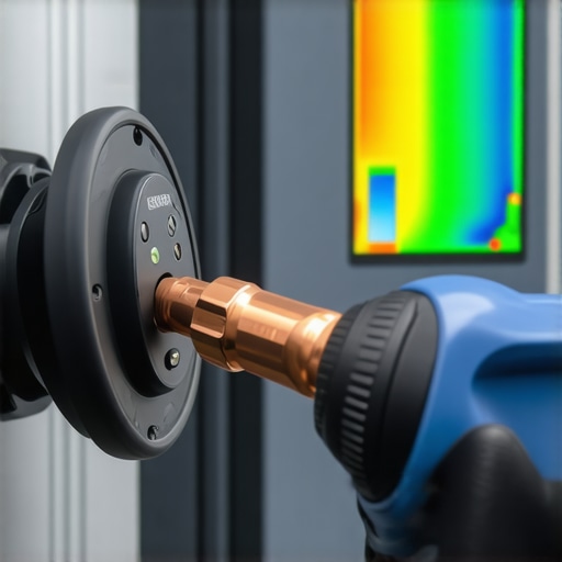 Close up of a torque screwdriver tightening electrical connections in an EV charger station