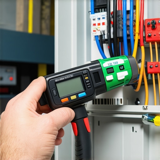 Electrician using a torque wrench for EV charger installation code compliance