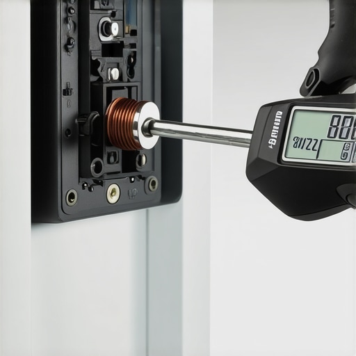 Close-up of an electrician using a torque wrench to secure a high-amperage breaker for an EV charging circuit.