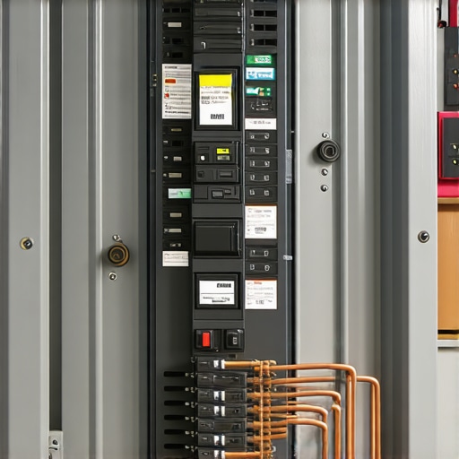 A well-organized home electrical panel showing a dedicated 60-amp breaker for an EV charger with professional labeling.