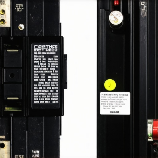 Visual comparison between a cheap standard circuit breaker and a high-quality industrial breaker for EV charging.