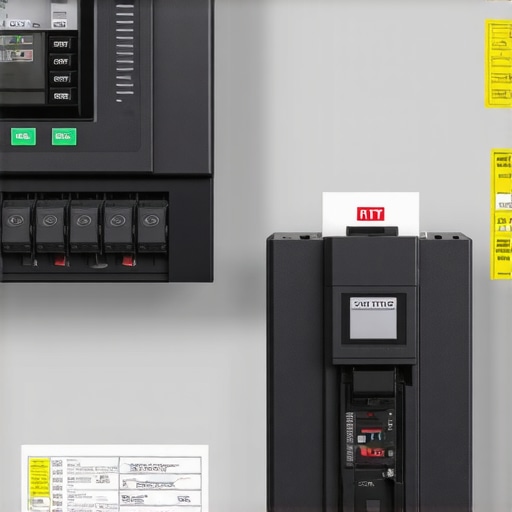 A modern electrical panel showing an energy management system used to avoid a full service upgrade for EV charging.