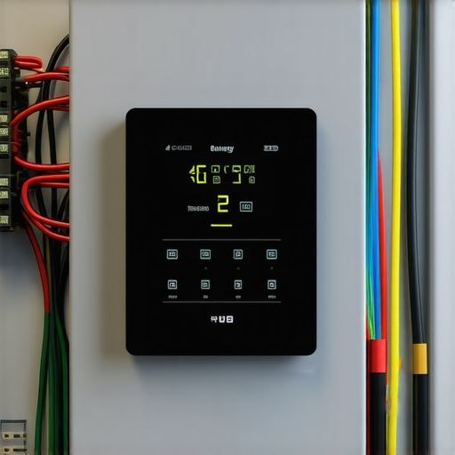 Smart Load Management System for EV Charging Professional installation of a smart load management device in a home electrical panel.
