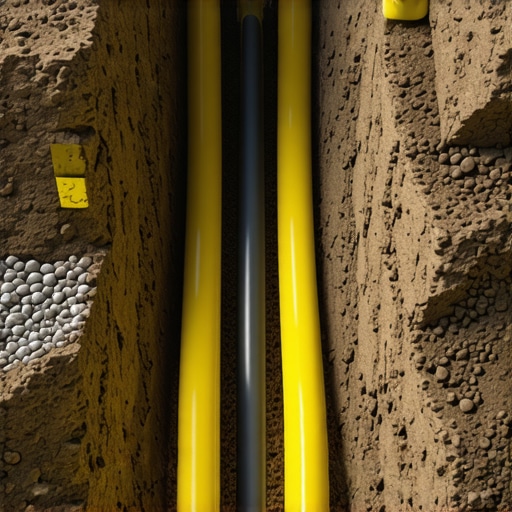 The specific depth requirements for underground EV wiring