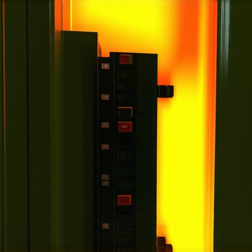 A thermal image showing intense heat signatures on an electrical breaker caused by a continuous EV charging load.
