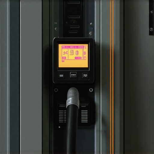 A thermal camera view showing heat buildup in an electrical panel during high-load EV charging.