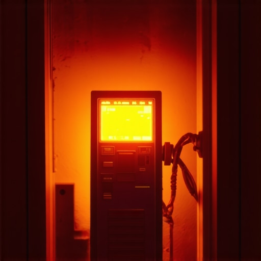 Thermal camera showing a hot spot on an electrical breaker for an EV charging circuit.