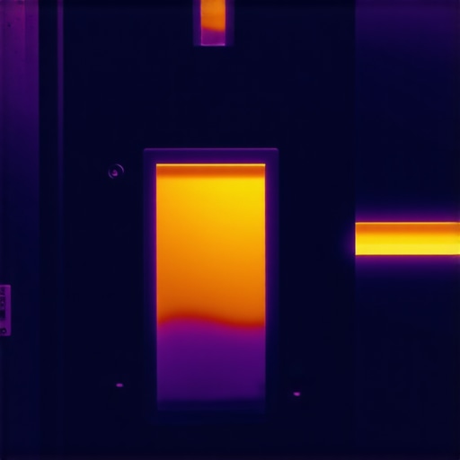 Thermal imaging showing heat levels on an EV charging circuit breaker in a home panel.