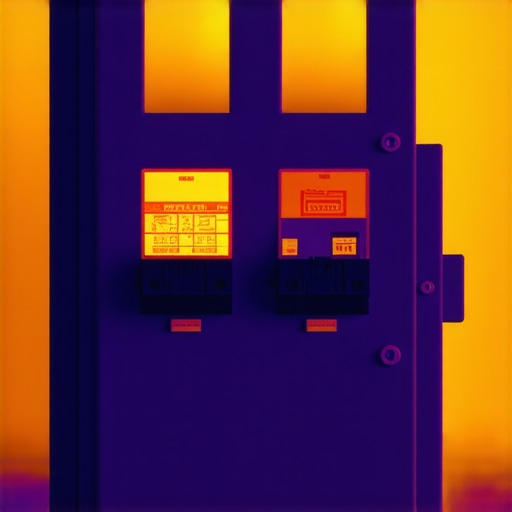 Thermal imaging showing a hot circuit breaker during an electric vehicle charging session.