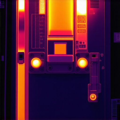 Thermal imaging showing a hot circuit breaker due to EV charging load.