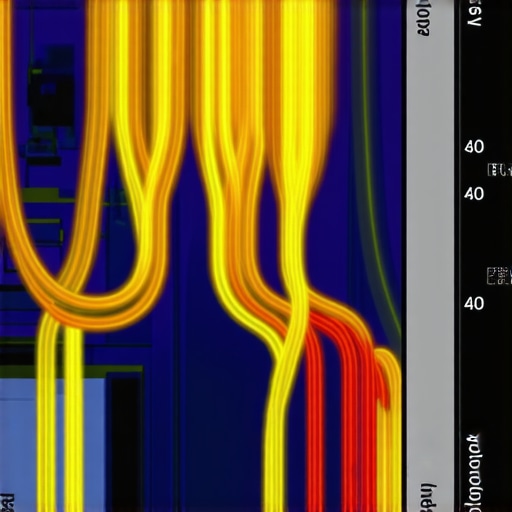 A thermal imaging camera displaying high resistance heat signatures on home circuit breakers