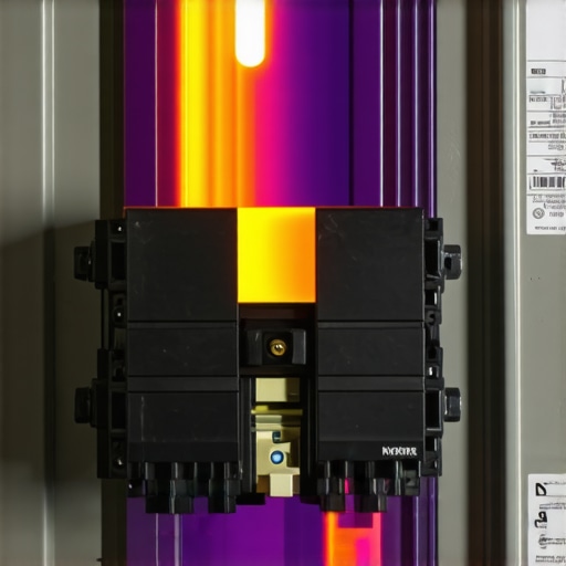 A thermal image showing high resistance and heat buildup on a breaker used for EV charging.