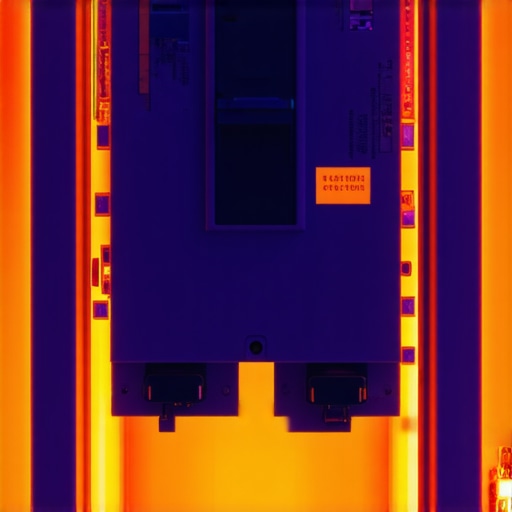Thermal imaging showing high heat on a circuit breaker during continuous EV charging.