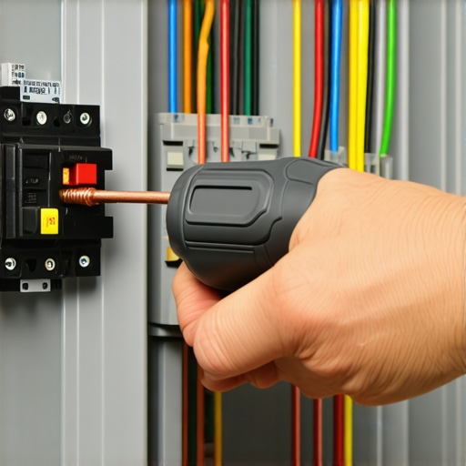 Tightening EV Charger Breaker with Torque Screwdriver An electrician properly torquing a 60-amp breaker connection to prevent heat buildup and electrical failure.