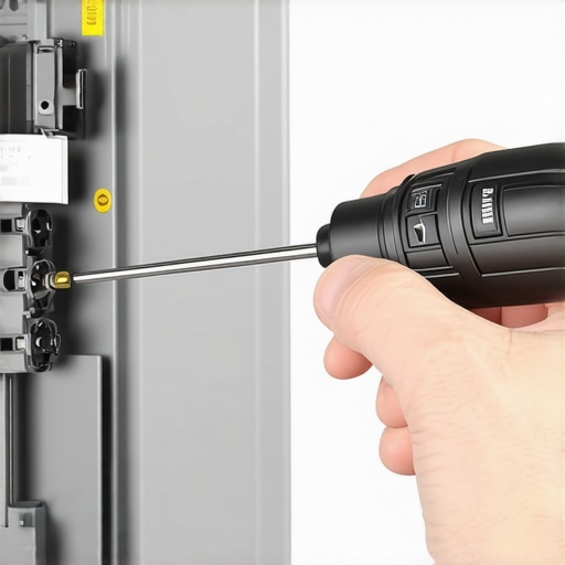 Electrician tightening terminal screws inside an EV charger to precise torque specifications