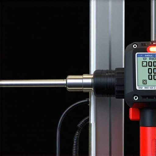 Professional electrician using a digital torque wrench on an EV charger terminal block to ensure code compliance.